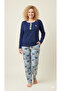 Limissi Viscosa Bottom Patterned Pajama Set