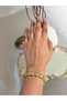 Star Stone Gold Women's Steel Flexible Bracelet - 2