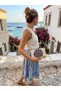 Tapestry Woven Canvas Handbag - Bohemian Cloth Portfolio Bag - Multi-Purpose Makeup Bag and Wallet - Cloth Handbag