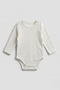 100% Cotton Long Sleeve Baby Snap-On Bodysuit