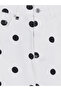 Ecru High Waist Polka Dot Mini Jean Skirt - 2