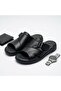 -Genuine Leather Men's Slippers - 3