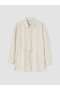 Lcw Modest Beige Lace-Up Women's Shirt Tunic - 5