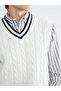 Vizyon New Season V-Neck Patterned Men's Knitwear Sweater - 3