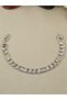 Vip Silver Color Sparkling Cut Chain Model Xuping Steel Bracelet, Non-Tarnishing Steel Bracelet 20 cm - 6