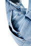 Cross Patch Pocket Detailed Denim Women's Shoulder Bag Doli Light Blue - 2