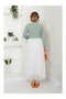 Stylish Tulle Skirt with Lining - 2