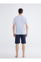 Ozmarka New Season Standard Fit Striped Men's Pajama Set - 4