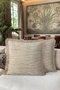 Luxury Marble Motif Fringed Pillowcase - Elegant Geometric Beige Cream Mink Tassel Throw Pillow Cover - 3