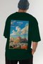 Athens Greece Green Oversize Country City Back Printed Unisex T-Shirt 100% Cotton Premium - 7