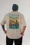 Prague Czech 2 Beige Oversize Country City Back Printed Unisex T-Shirt 100% Cotton Premium - 2