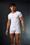 6-Pack Men's Boxers 100% Cotton Combed Cotton White Basic Boxer Comfortable Fit - 2