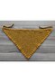 Seamless Hand Knitted Mustard Yellow Color Sequined Flexible Bandana - 2