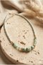 Handmade Green Color Glass Bead Detailed Special Design Necklace - 3