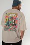 Paris France 2 Beige Oversize Country City Back Printed Unisex T-Shirt 100% Cotton Premium - 7
