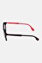Men SFI015 0703 Round Sunglasses, Black - 4