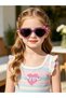 Kids Sunglasses Boys Sunglasses Girls Sunglasses UV400 Protection, Glitter Heart Cat Children Sunglasses with Hard Handbag Case, Cute Toddler Sunglasses for Boys Girls Age 3+ - 2