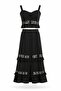Black Lace Detailed Bustier Skirt Set 220661