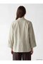 Beli Lace-Up Linen Blend Women's Shirt (S6) - 4