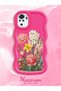 Redmi Note 10 4g Compatible Case Camera Protector Red Silicone Couple Phone Case Floral Pattern - 2