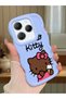 Infinix Hot 40 Pro Compatible Case Camera Protector Blue Silicone Couple Phone Case Kitty Pattern