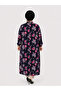 Women's Large Size Floral Pattern Feramuarli Tunic - 6