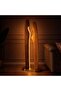Gentry Integrated LED Wooden Floor Lamp 16W Dimmable 60x28x147cm.- Natural - 2