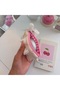 Lemon Patterned Bow Detailed Mini Card Holder & Bag Charm |   Card Holder, Coin Purse, Earphone and Keychain Organizer - 2