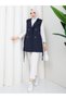 Women's Double-Breasted Belted Vest Rc3151 - 5