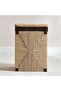 Ingrid Laundry Hamper with Wodden Lid 40x30x56cm-Natural/Black - 3