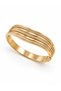 Ondelle Gold Bangle – Premium Gold Cuff Bracelet with Wave-Shaped Zircon Stones