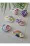 Hairless Baby Hair Clips 6-Piece Mixed Sets Hanmade Knitted Organic Baby Hair Accessories - 4