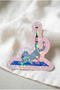 Holographic Laminated Yoga Cats Sticker Set of 5 |   Laptop, Notebook, Journal Sticker - 3