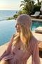Pearl Black Pearl Detailed Women's Hand Knitted Beanie - 3