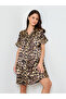 Brown Leopard Print Nightshirt