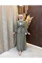 Lora Tensel Modal Skirt Suit |   Khaki - 2