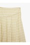 Comfortable Fit Regular Waist Asymmetrical Cut Viscose Blend Midi Plaid Skirt - 4