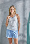 Women's 100% Cotton Strap Shorts Set - 5