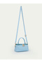 Women's Box Model Leather Handle Zippered Crossbody Handbag and Shoulder Bag - 7