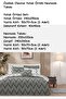 -Chevron Gray- Double Bed Cover Duvet Cover Set (with 6 Pillowcases) - 4