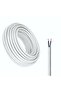 Electrical Cable Wire, White PVC Insulated, Round Flexible Power Cord (2 CORE 5 METER, 1 MM)