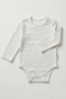 Organic Cotton Baby Long Sleeve Snap Fastener Bodysuit - 3
