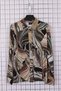 Women's Plus Size Lycra Shirt Collar Placket Patterned Long Sleeve Mom T-Shirt Shirt Combed Cotton Blouse - 2