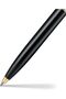 Sentinel Metal 335 Ballpoint Pen, Glossy Black Barrel, Polished Chrome, Gold-Plated Trims, Medium Point - 5