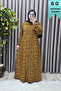 Women's Clothing Plus Size Space Fabric Maze Pattern Buttoned Shirt Dress