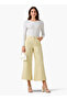 Wide Leg High-Rise Jeans Cropped Cotton - 4