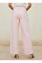 Wide Leg Mid-Rise Jeans with Tie-Up Detail - 4