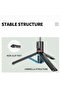 45 Inches L13 High Quality Stainless Steel Selfie Stick With Multi-functional Reinforcement Bracket 360° Rotation Tripod Wireless Remote, Phone Camera Stand - 2