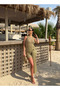 Mini Size Gold Beach Dress with Tie Detail - 6