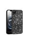 iPhone 16E Case Glittery Diamond Stone Camera Raised Silicone Omsy - 5